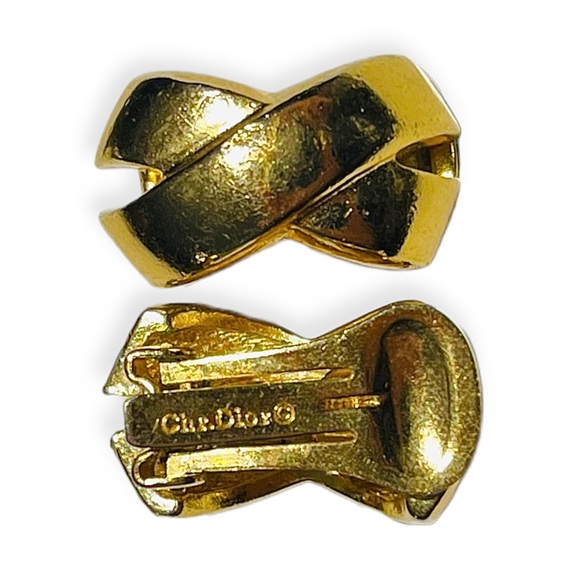 Vintage Christian Dior Clip On Earrings - Picture 2 of 2